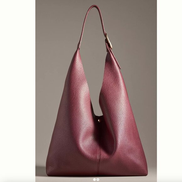 Anthropologie Handbags - Anthropologie - The Love Knot Slouchy Bag: Buckle Edition - Wine